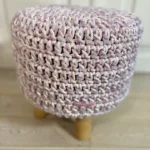 Marta Derkacz Produkt Taboret z ręcznie robionym pokrowcem ze sznurka bawełnianego (5)