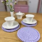 Marta Derkacz Produkt Zestaw 4 podkładek pod filiżanki z podkładką pod dzbanek (1)