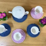 Marta Derkacz Produkt Zestaw 4 podkładek pod filiżanki z podkładką pod dzbanek (6)