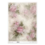 Marta Derkacz - Taca - dno tacy - Róże 1