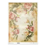 Marta Derkacz - Taca - dno tacy - Róże 2